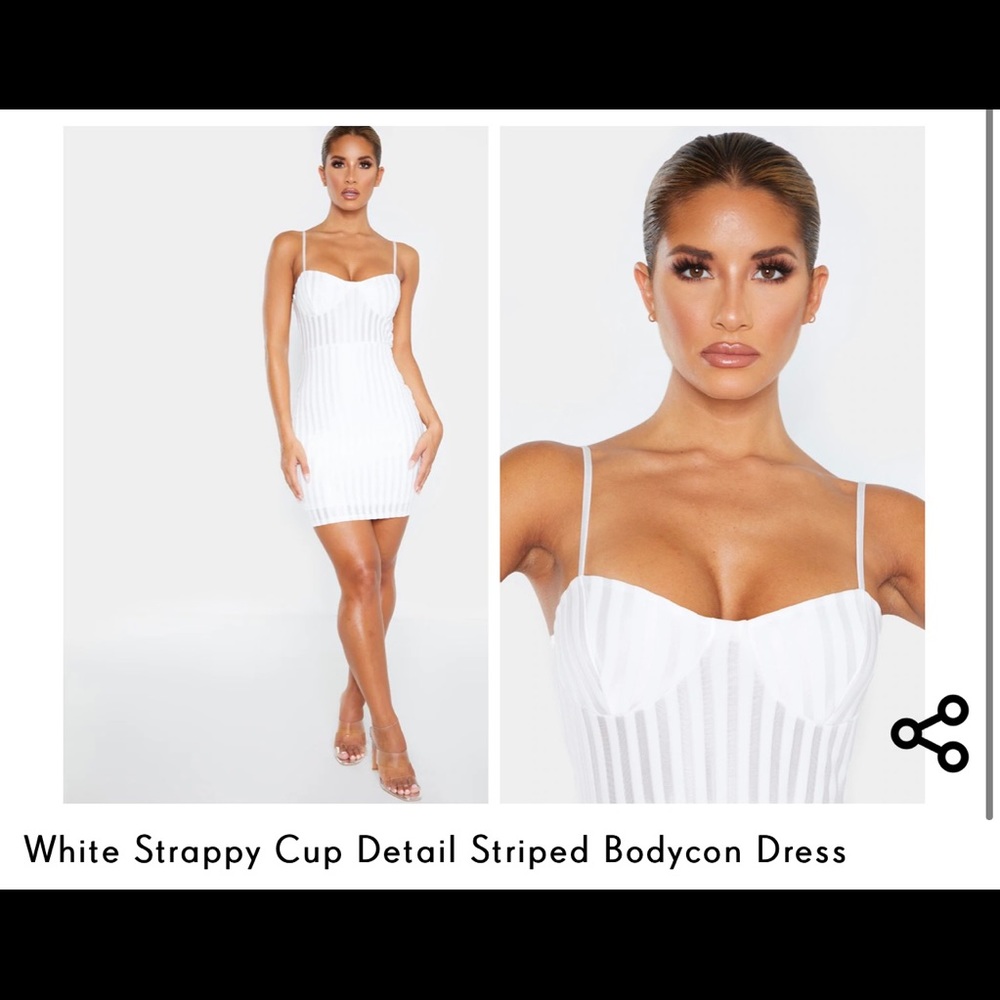 White bodycon dress